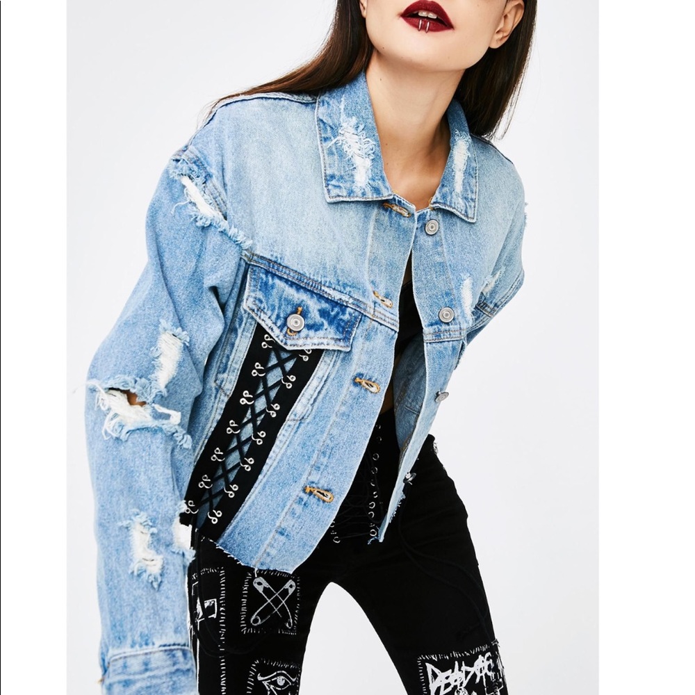 DOLLS KILL still got it denim jacket